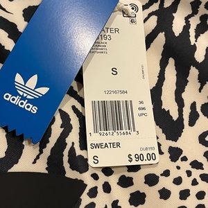 BNWT Adidas Animal Print sweater size small
